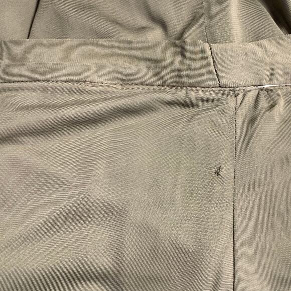 YIGAL AZROUEL Size 6 Green Olive Rayon Slip Maxi Skirt - Picture 4 of 4